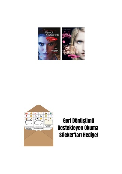 Vampir Günlükleri - Stefan Günlükleri Vol. 5 Sığınak + Vampir Günlükleri - Dönüş: Çöken Karanlık + Okuma Sticker'ları