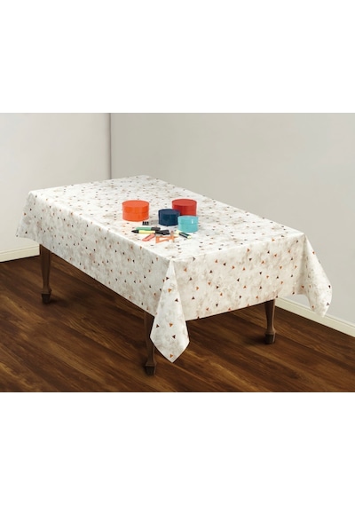 Geometrik Desen Pvc Astarlı Muşamba Masa Örtüsü