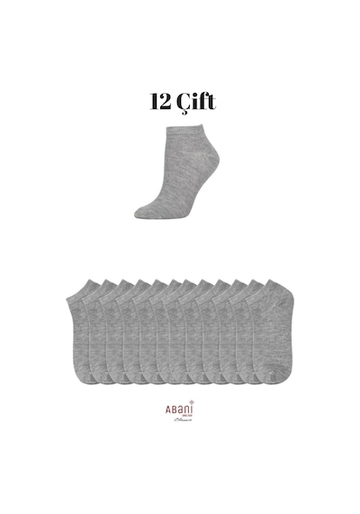 Abani Classic 12 Çift Erkek Patik Pamuk Kısa Ekonomik Çorap