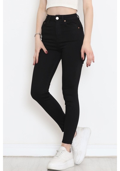 Mokashopin - Dar Paça Kot Pantolon Siyah1 - 10801.1431. 001