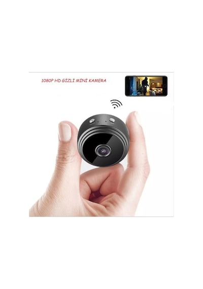 1080p Wifi Mini Gizli Kamera Siyah