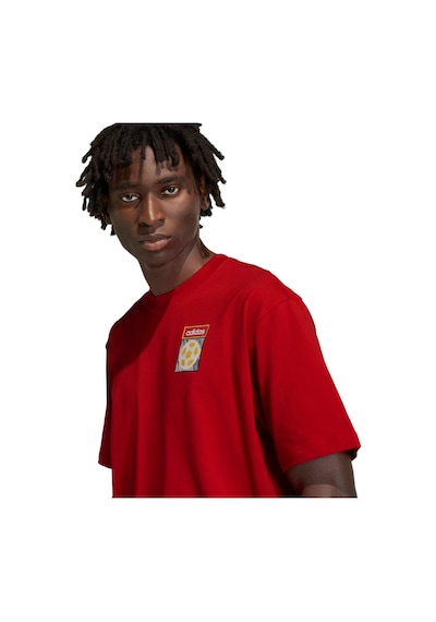 Kc7914-e Adidas Flag Gfx Ss T Erkek T-shirt Kırmızı Kc7914-e