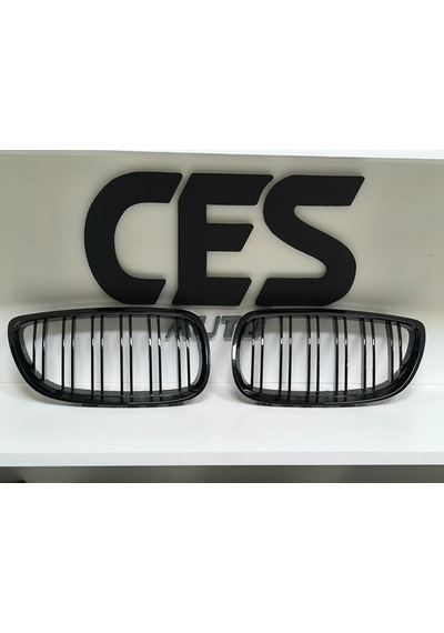 Bmw E92 06-09 Uyumlu Pianoblack Çift Çıta Panjur Takımı Sıfır 1