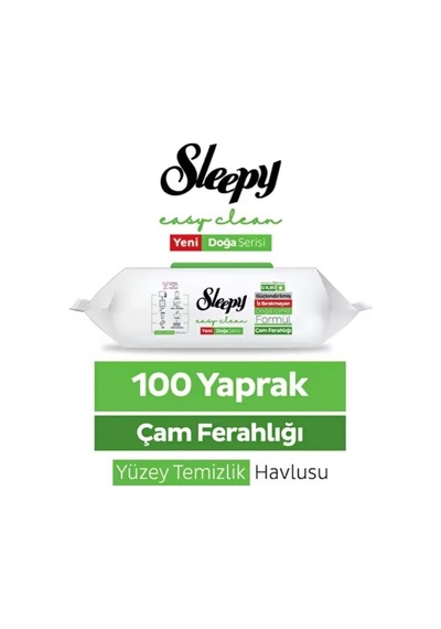 Sleepy Yüzey Temizleyici Mendil 100'lü Çam Ferahlığı 24'li Paket 24'lü Set