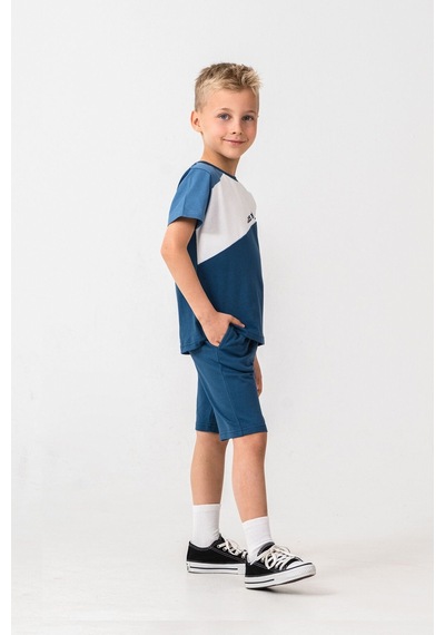 U.S. Polo Assn. U.s. Polo Assn. Erkek Çocuk Mavi Bermuda Takım Us2407-c-v2