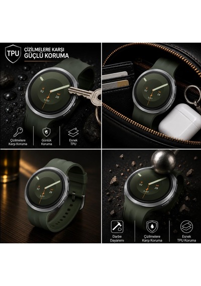 Samsung Galaxy Watch 9 44mm İle Uyumlu Ekran Koruyucu Tpu, Tam Kaplayan Akıllı Saat Koruması 2 Adet, Çizilmeye Dayanıklı Koruma Sm-l350