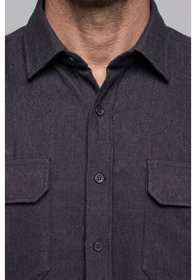 Bisse Modern Fit Paşa Yaka Çift Cepli Flanel Kahve Erkek Gömlek Gmfln0322300212 D12 Koyu-kahve Bisse Modern Fit Paşa Yaka Çift Cepli Flanel Kahve Erkek Gömlek Gmfln0322300212 D12 Koyu-kahve