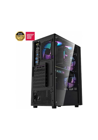 Aigo / Darkflash A290 Usb3.0 3 12cm Fan Temperlı Cam Sıyah Atx Oyuncu Kasası Psu Yok