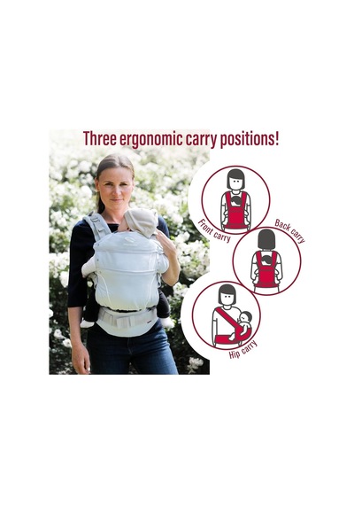 Manduca First Ergonomik Bebek Taşıyıcı 3 Taşıma Pozisyonu, Ayarlanabilir ve Konforlu Portbebe Açık Mavi Tek Ebat