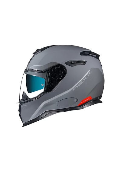 Nexx Sx.100 Skyway Gri - Kırmızı Kask