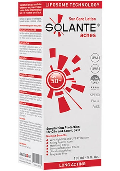 Solante Acnes Güneş Koruyucu Losyon SPF50+ 150 ML