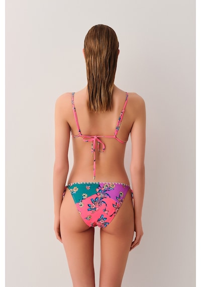 Suwen Sunny İnce Bağcıklı Bikini Alt Sb2523011891189 Renkli Desenli