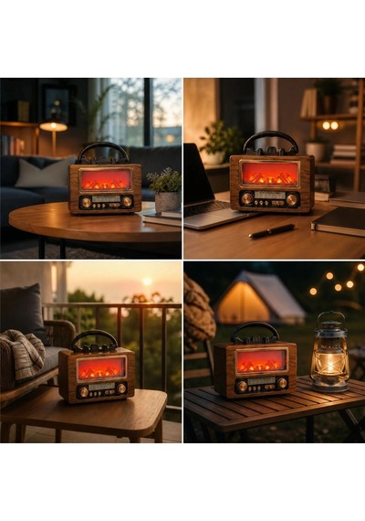 Şık Tasarım Bluetooth Radyo Ve Müzik Çalar Hoparlör