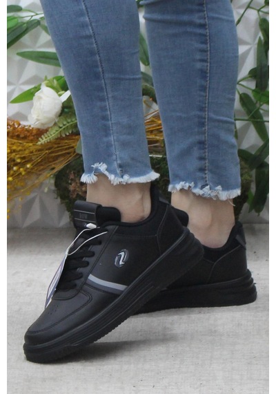 Fort Row Luna Siyah Rahat Hafif Sneaker Kadın Spor Ayakkabı 001