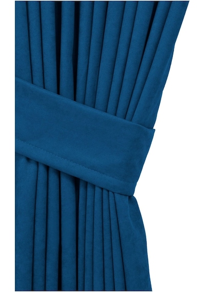 Cheap's Home Petek Dokulu Kadife Dokuma Normal 1 X 2.5 Pileli Fon Perde Lacivert