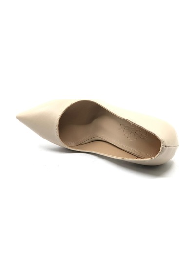 Feles 10 Cm Topuklu Stiletto Kadın Topuklu Ayakkabı Bej