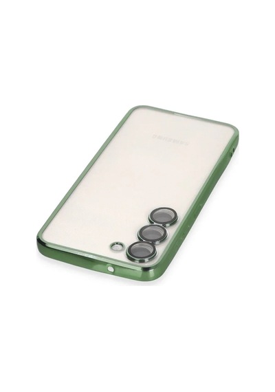 Lb Samsung Galaxy Uyumlu S24 Kılıf Razer Lensli Silikon - Yeşil