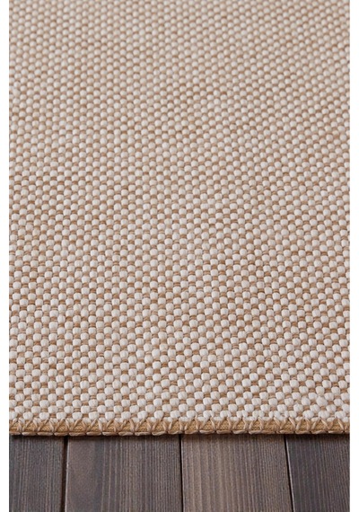 Doğal Jüt Görünümlü Düz Dokuma Kilim Açık Bej Minimal Tasarım Bej Bej