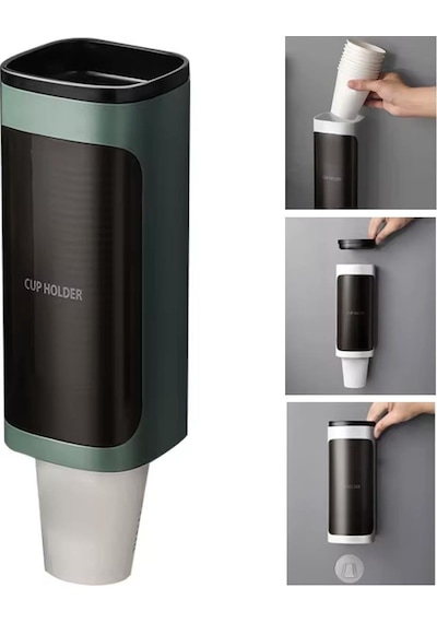 Ayt Sunup Sn-27109 Kendinden Yapışkanlı Plastik Karton Bardak Dispenseri Sebil Kahve Makinası Yanı Bardaklık Diğer