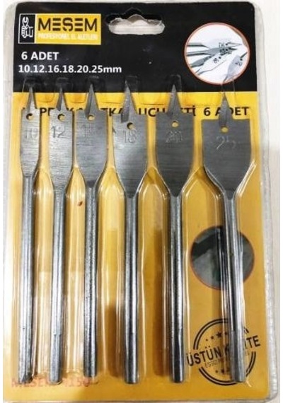 6 Parça Hex Yaprak Matkap Ucu Takımı Kelebek Yaprak Uç Seti+bits