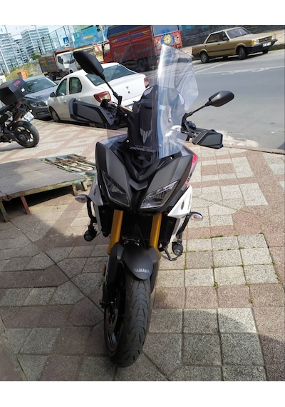 18-20 Yamaha Tracer 900 / GT Uzun Ön Cam Zeus Açık Füme 54cm 4mm Acik Füme