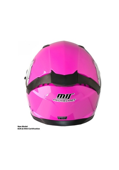 Motosiklet Kadın Kaskı 22.r06 Sertifikalı Güneş Vizörlü Fiber Kask Full Face Motor Kask Horus Lady Pembe