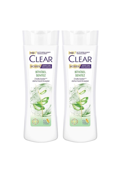 Women Kepeğe Karşı Etkili Şampuan Bitkisel Sentez Aloe Vera &amp Çay Ağacı Yağı 350 Ml 2li Paket