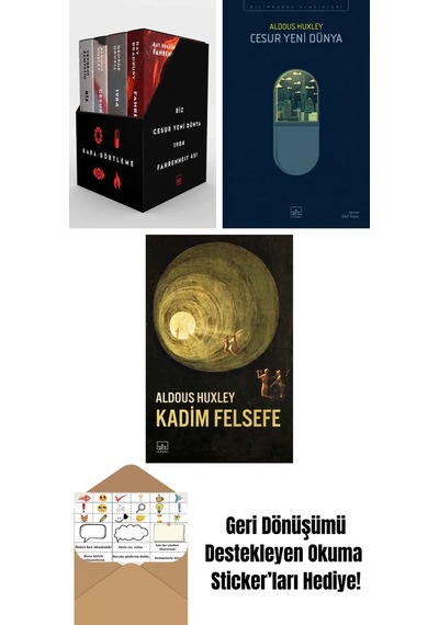 Kara Dörtleme Kutu Set 4 Kitap + Cesur Yeni Dünya + Kadim Felsefe