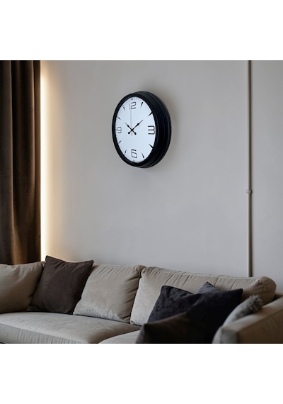 Precision Black 40 Cm Metal Duvar Saati 13710974