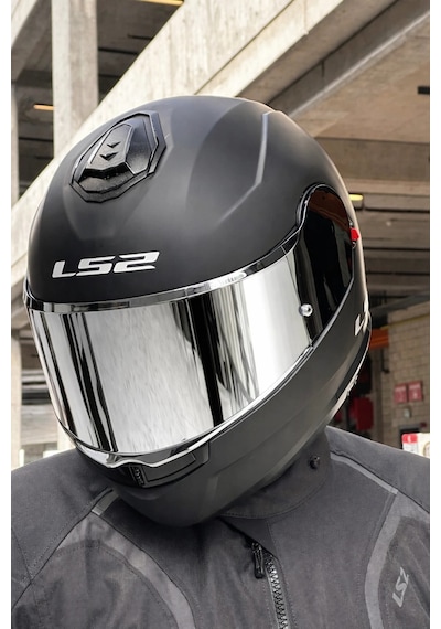 Ls2 Strobe 2 Mat Siyah Kask Gri Vizör Mat Siyah