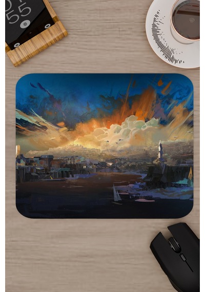 Disco Elysium Kaymaz Dikişli Kauçuk Oyuncu Mousepad V5 - 22x18 Gaming Mouse Pad Fare Altlığı