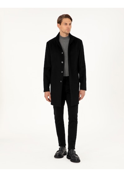 Pierre Cardin Erkek Siyah Palto 50291020-vr046 Siyah