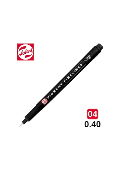 Talens Pigment Fınelıner Çizim Kalemi 0.40 Mm Siyah Renkli 1 Adet Kırtasiye Ürünü