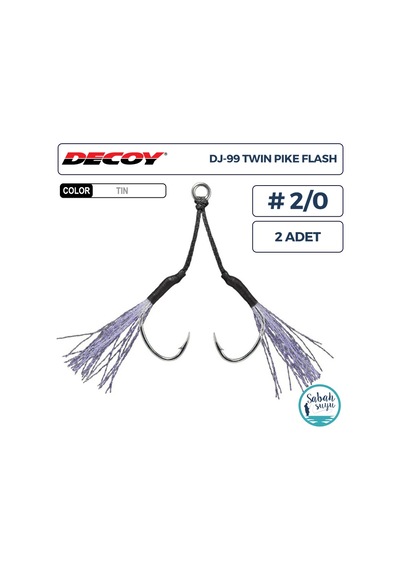 Decoy Dj-99uv Twin Pike Flash Tüylü Çiftli Asist İğnesi 2/0 2 Adet