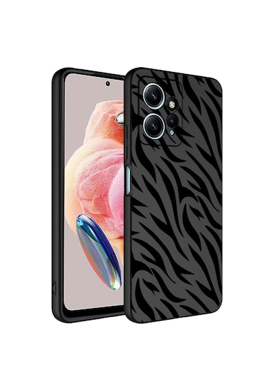Realme C55 İle Uyumlu Premier Kalite Özel Üretim Baskılı Silikon Telefon Kılıfı Bc 5 Siyah