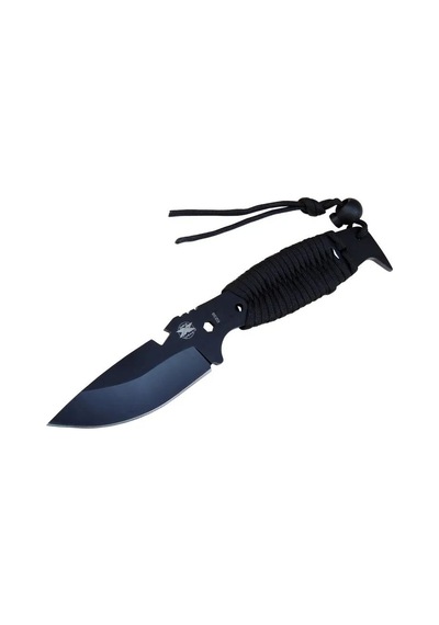 Dpx Gear Assault 0238bk Kamp Bıçağı 22,5 Cm - Siyah, Metal &amp Amp Amp İpli Sap