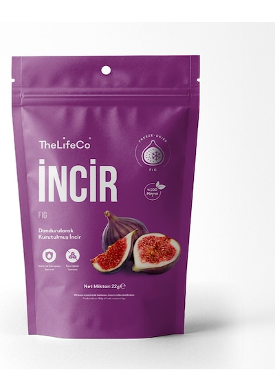Thelifeco Freeze Dried - Dondurularak Kurutulmuş İncir 3'lü Paket 45 G