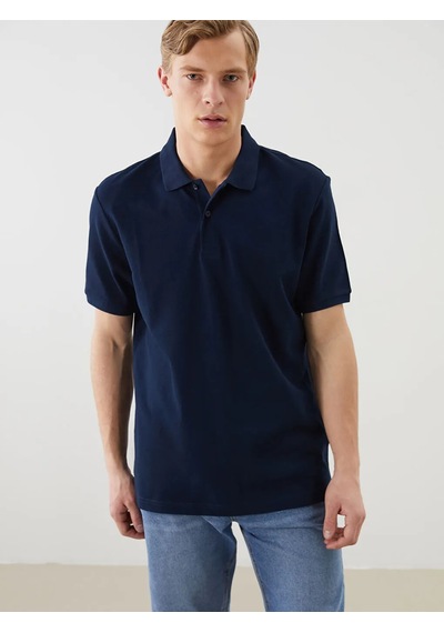 Lc Waikiki Lacivert Polo Yaka Pike Erkek Tişört