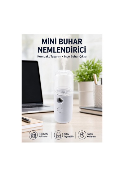 Mini Şarjlı Buhar Nemlendirici Taşınabilir Enerji Tasarruflu Kablosuz Kullan - Hs08378583-3 Renkli