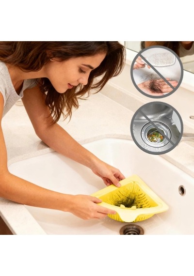 Mutfak Ve Banyo Üçgen Lavabo Süzgeci Çok Renkli