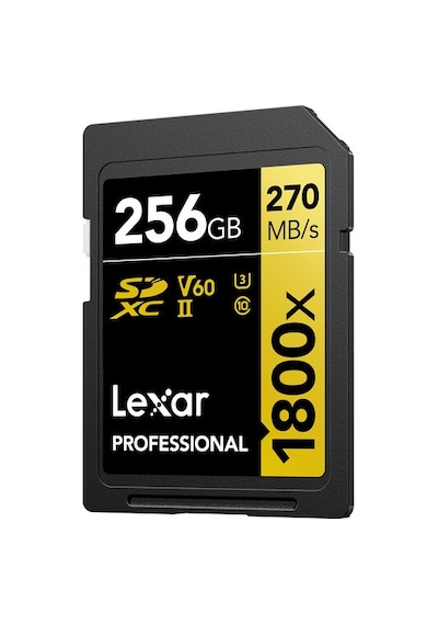 Lexar Gold Series 1800x 256 GB SDXC Class 10 UHS-II Hafıza Kartı