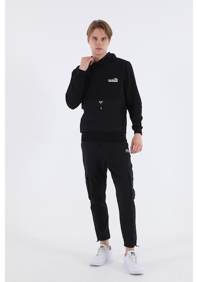 Maraton Sportswear Regular Erkek Dar Paça Basic Siyah Eşofman Altı 20579-siyah Siyah