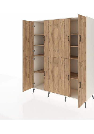 Kronos Gardrop 8 Raflı 8 Kapaklı 176x59x221 Aytaşı-çam Çam Kronos Gardrop 8 Raflı 8 Kapaklı 176x59x221 Aytaşı-çam Çam
