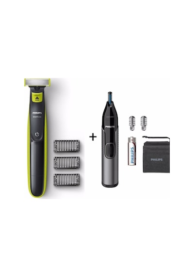 Philips QP2724 Oneblade Şekillendirici Tıraş Makinesi + Kaş, Burun Ve Kulak Kılı Makinesi Hediye
