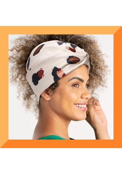 Cantu Easy Wrap Saç Bandanası Kaymaz Tasarım Krem