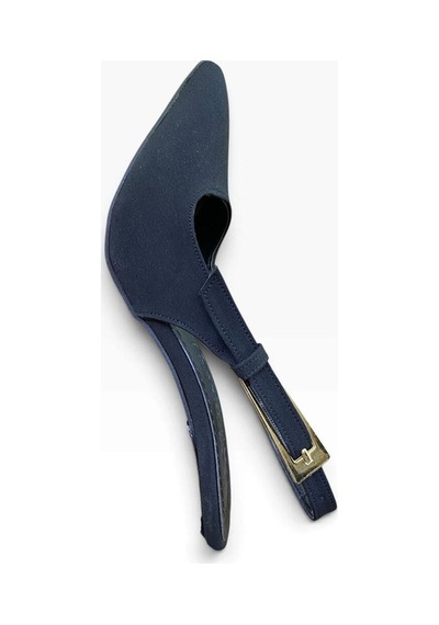 Ayem Kadın Kadeh Topuklu Arkası Açık Stiletto Siyah Saten - 940817244 Siyah Saten
