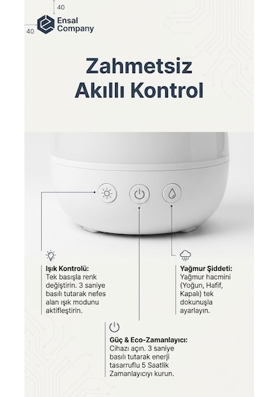 Yağmur Bulutu Nemlendirici Oda Kokusu Difüzörü Bluetooth Hoparlör Led Işıklı Rahatlatıcı Gece Lamba
