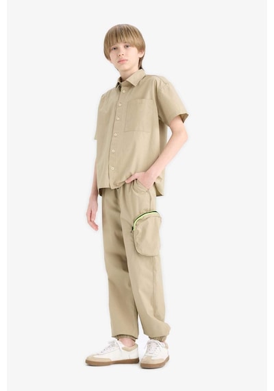 DeFacto Erkek Çocuk Kargo Cepli Jogger Paça Paraşüt Pantolon E1556A825SMKH271