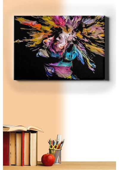Webstyle Sayılarla Boyama Seti Kasnaklı Renkli Düşünceler 40 X 50 Cm