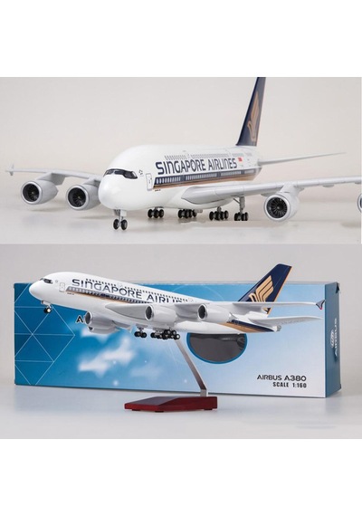 Singapore Airlines A380 Yolcu Uçağı Model Uçak 1/160 46cm